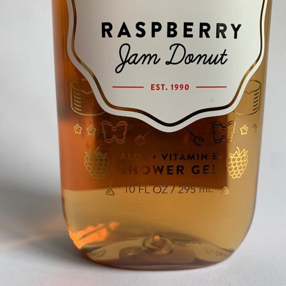 Bath & Body Works Raspberry Jam Donut Shower Gel 10 oz. NEW - Picture 2 of 3